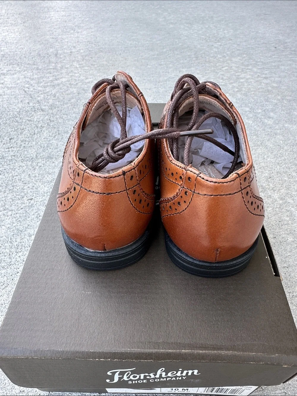 Florsheim Tan Wingtip Oxford Dress Shoes